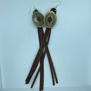 Western concho earrings